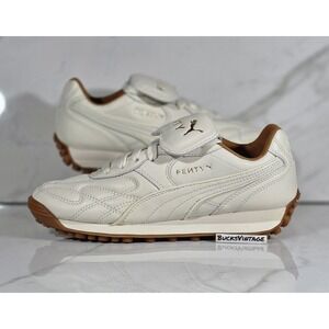 PUMA Avanti VL X FENTY Warm White Leather Sneakers Women's Size 6.5 399267-02